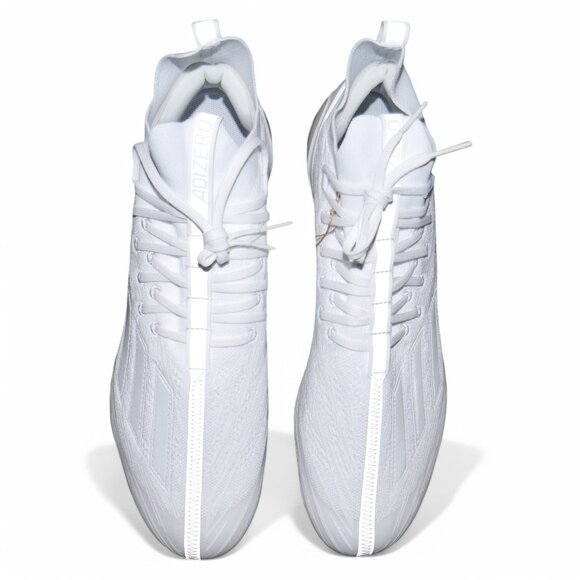 Adidas Adizero Primeknit Football Cleats White Metallic Silver Mens Size 16 - Picture 2 of 11